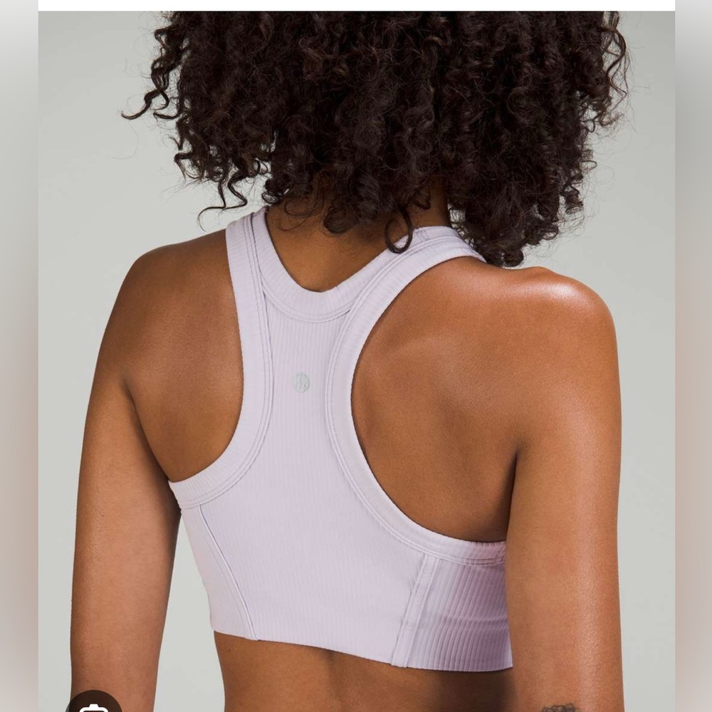 Lululemon Lavender Ribbed Bra NWT